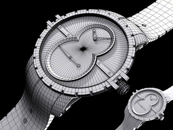 3d model luxury watch jaquet droz - Jaquet Droz by cermaka